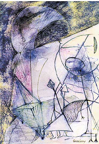 Obra del poeta y pintor portugués Mário Cesariny.