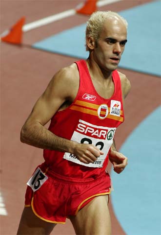 Reyes Estévez, durante la segunda semifinal de 1.500 metros.