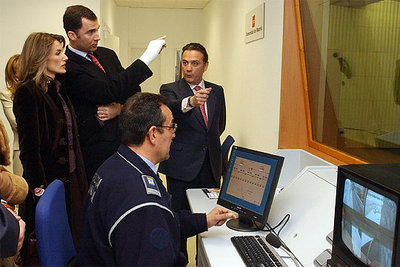 Los Príncipes visitan la futura Academia de Policía