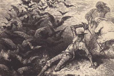 Ilustración de Gustave Doré para la edición del  Quijote  de 1862.