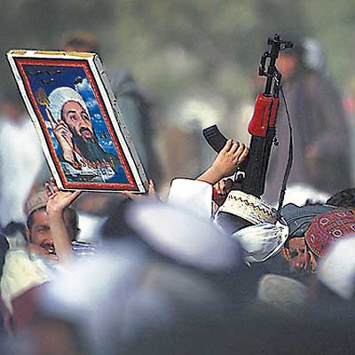 Manifestación islámica contra Estados Unidos en Quetta (Pakistán).