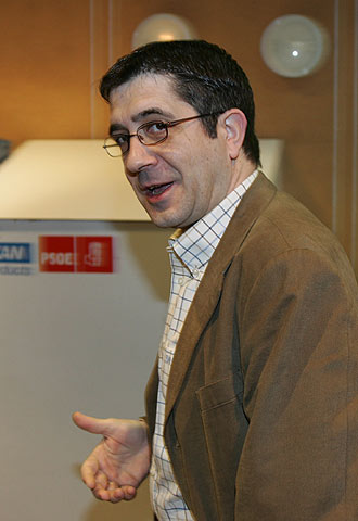 Patxi López, cabeza de lista de los socialistas vascos.