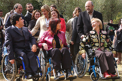 Coves y Navarro, en silla de ruedas por la Sierra Norte
