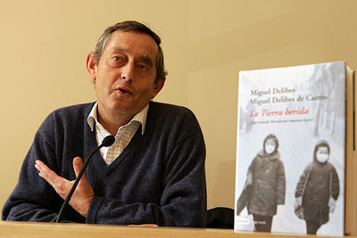 Miguel Delibes de Castro, ayer en la presentación del libro  La Tierra herida.  