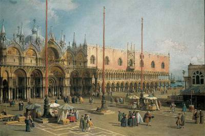  Plaza de San Marcos hacia el sureste con la basílica y el Palacio Ducal. 