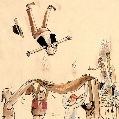 Ilustración de Javier Zabala para 'Don Quijote de la Mancha' (SM).