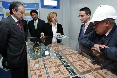 La concejal Pilar Martínez visita las obras de prolongación del túnel de O'Donnell.