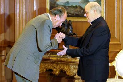 El Rey recibe al presidente de la Conferencia Episcopal
