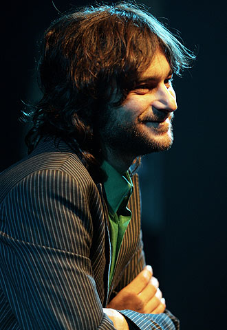 Quique González, durante la presentación de  La noche americana. 