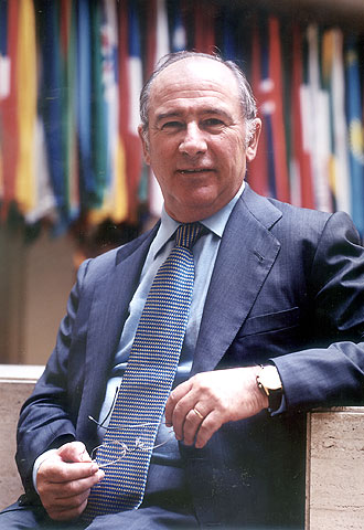 Rodrigo Rato, director gerente del FMI, en Washington.