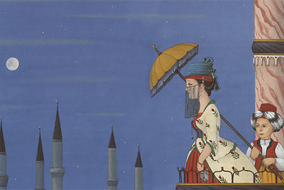 Ilustración de Nikolaus Heidelbach sobre 'El baúl volador', del volumen 'Cuentos', de Andersen.