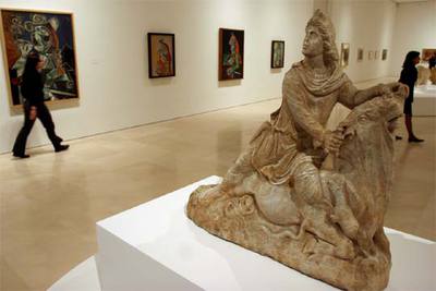 Aspecto de la exposición  Picasso. Toros,  en el Museo Picasso Málaga.