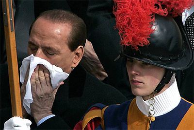 LÁGRIMAS DE BERLUSCONI.