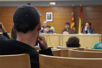 Asistentes al curso de reeducación para maltratadores.