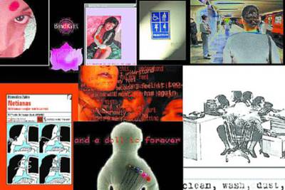 Los trabajos de Bindi Girl, Cindy Gabriela, Netianas, Pash y F. Rimini para 'Violencia sin cuerpos', una exposición de arte electrónico en el Museo Reina Sofía de Madrid.