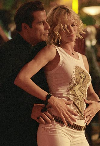 John Travolta y Uma Thurman, en  Be cool.  