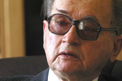 El general retirado Wojciech Jaruzelski, ex presidente de Polonia, en un momento de la entrevista.