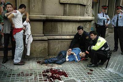 Cuatro heridos en una reyerta masiva en la pequeña 'Chinatown' de Barcelona