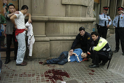 Masiva reyerta en la pequeña 'Chinatown' de Barcelona