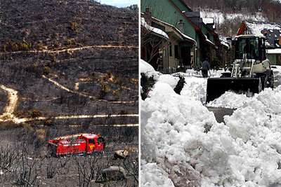 Fuego y nieve en una primavera atípica