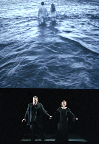 Escena de  Tristán e Isolda  en la Bastilla.