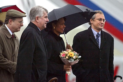 Condolezza Rice, en Moscú