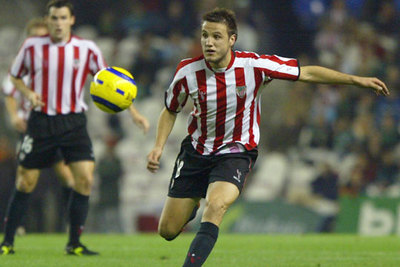 Gurpegui, en un partido del Athletic.