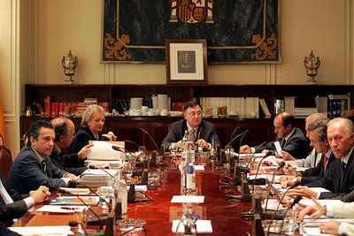 Reunión del pleno del Consejo General del Poder Judicial.
