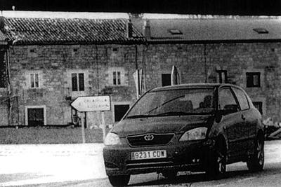 FOTO DE RADAR DEL COCHE DE LOS EXPLOSIVOS.