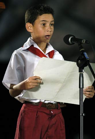 Primer discurso del niño balsero cubano