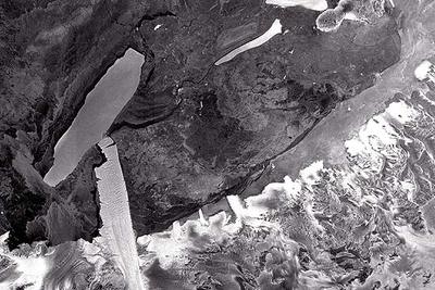 Imágenes de radar del satélite  Envisat,  tomadas el día 15, de abril