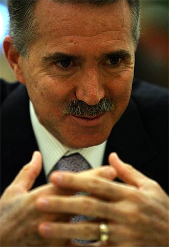 Roberto Madrazo, durante la entrevista.