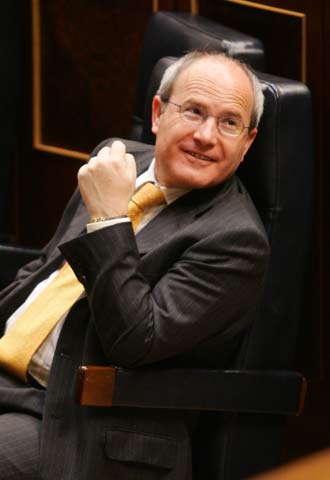 El ministro de Industria, José Montilla, en el Congreso.