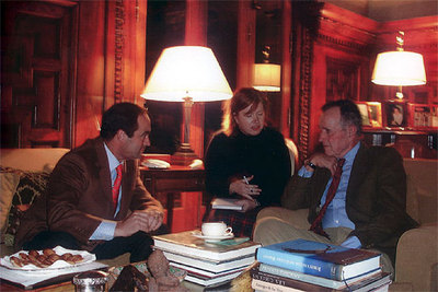 EL MINISTRO, CON BUSH PADRE