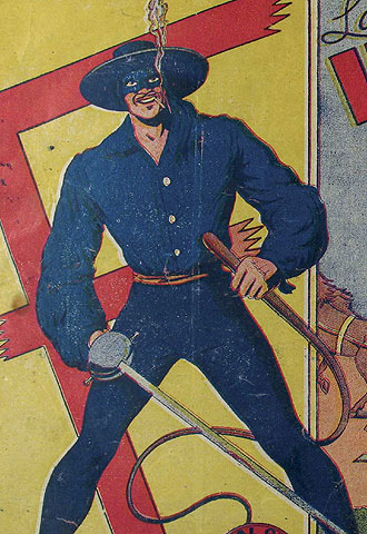 Viñeta de  El caballero fantasma. 