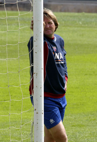 Bernd Schuster, en el estadio Ciutat de València.