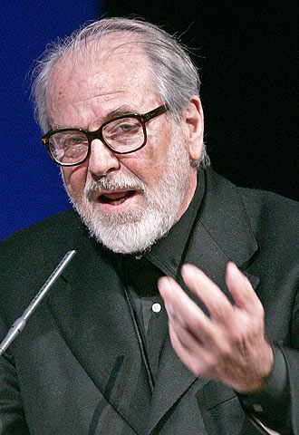 Michelangelo Pistoletto, durante una de las sesiones en la Comédie Française.