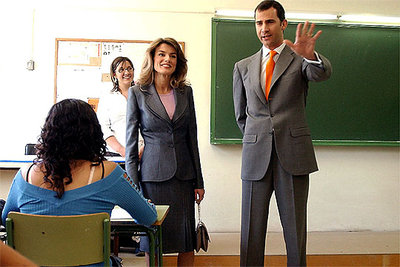 Visita de los Príncipes de Asturias al instituto Duc de Montblanc de Rubí