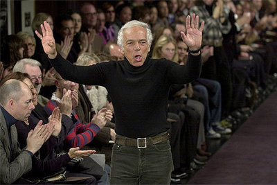 El diseñador de moda Ralph Lauren.