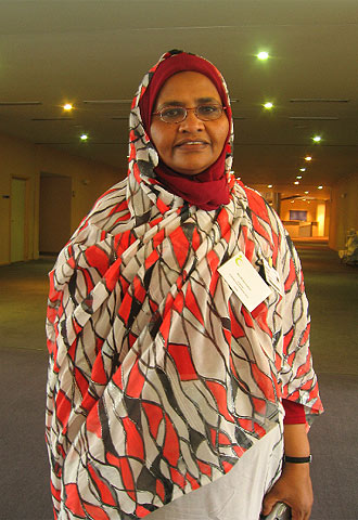 Widad Y. Ibrahim, directora general del Grupo Bee, en el encuentro en Bruselas.