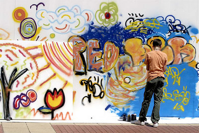 Pintadas en el Artium