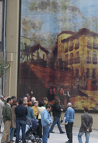 Una plaza de Bilbao regresa al siglo XIX