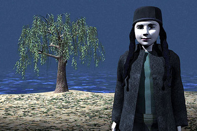 Imagen de la obra  Beirut  (2001), de Joshua Mosley, en animación digital.