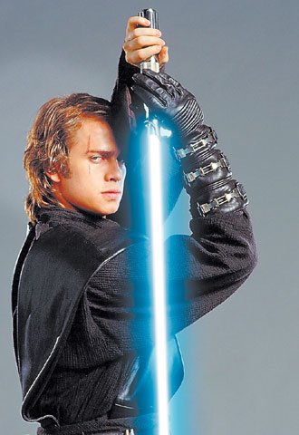 Hayden Christensen, en el papel de Anakin Skywalker en  La venganza de los sith. 