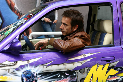 Imanol Arias, en el rodaje de  La semana que viene ¡sin falta!,  de Josetxo Sanmateo.