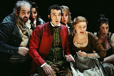 Escena de  La Cenerentola,  de Rossini, con la que se inauguró el festival de Glyndebourne.