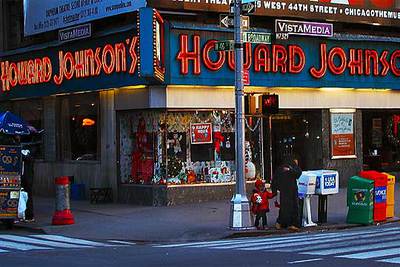 El último restaurante de Howard Johnson en Times Square, Nueva York.