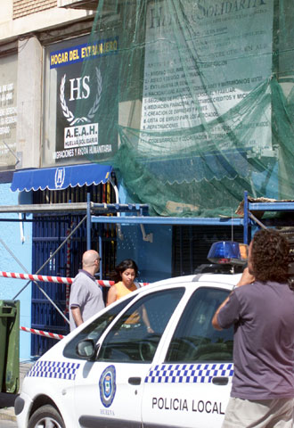 Sede de la ONG Huelva Solidaria, en Huelva.