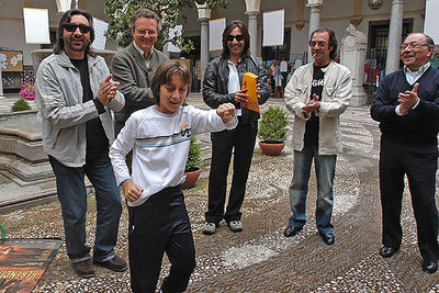 Una imagen de  Herencia flamenca,  con varias generaciones de la familia Carmona.