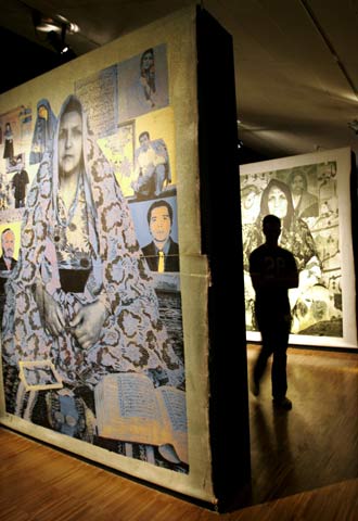 Vista de la exposición  Occidente visto desde Oriente. 